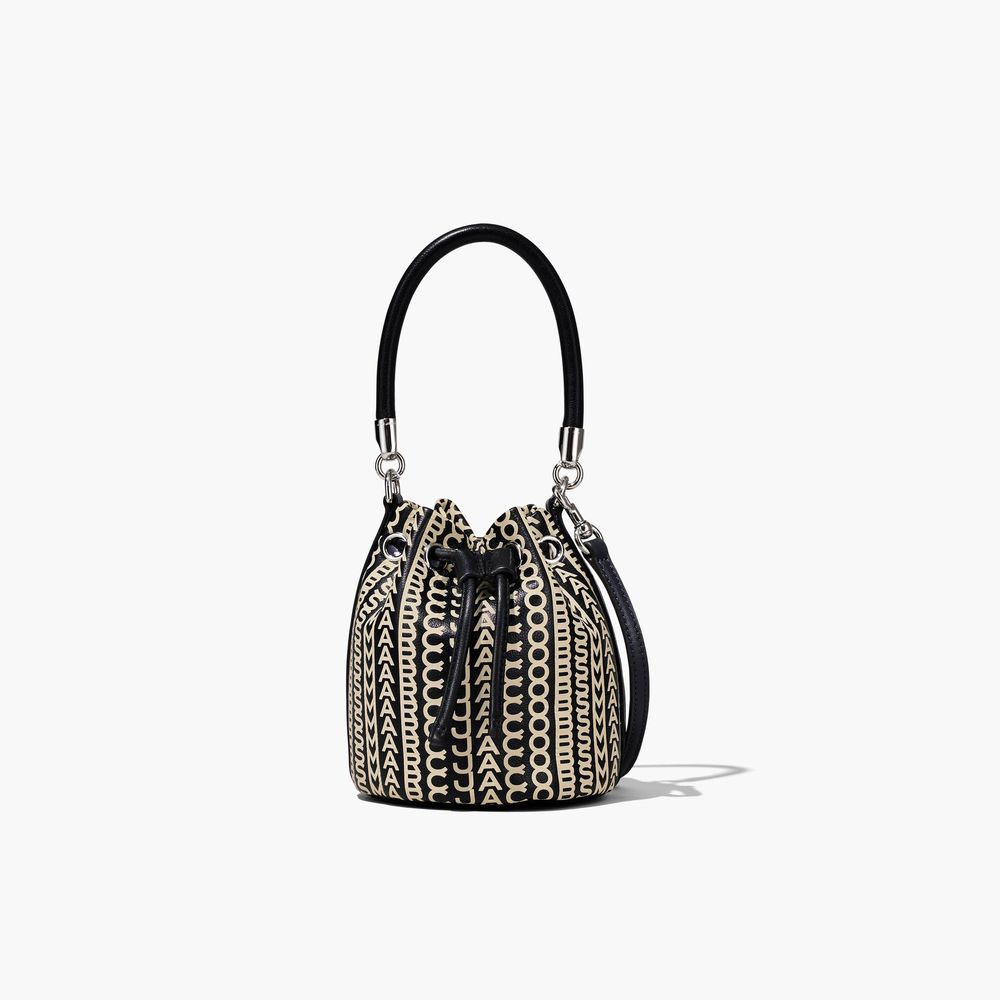 The Monogram Leather Micro Bucket Bag