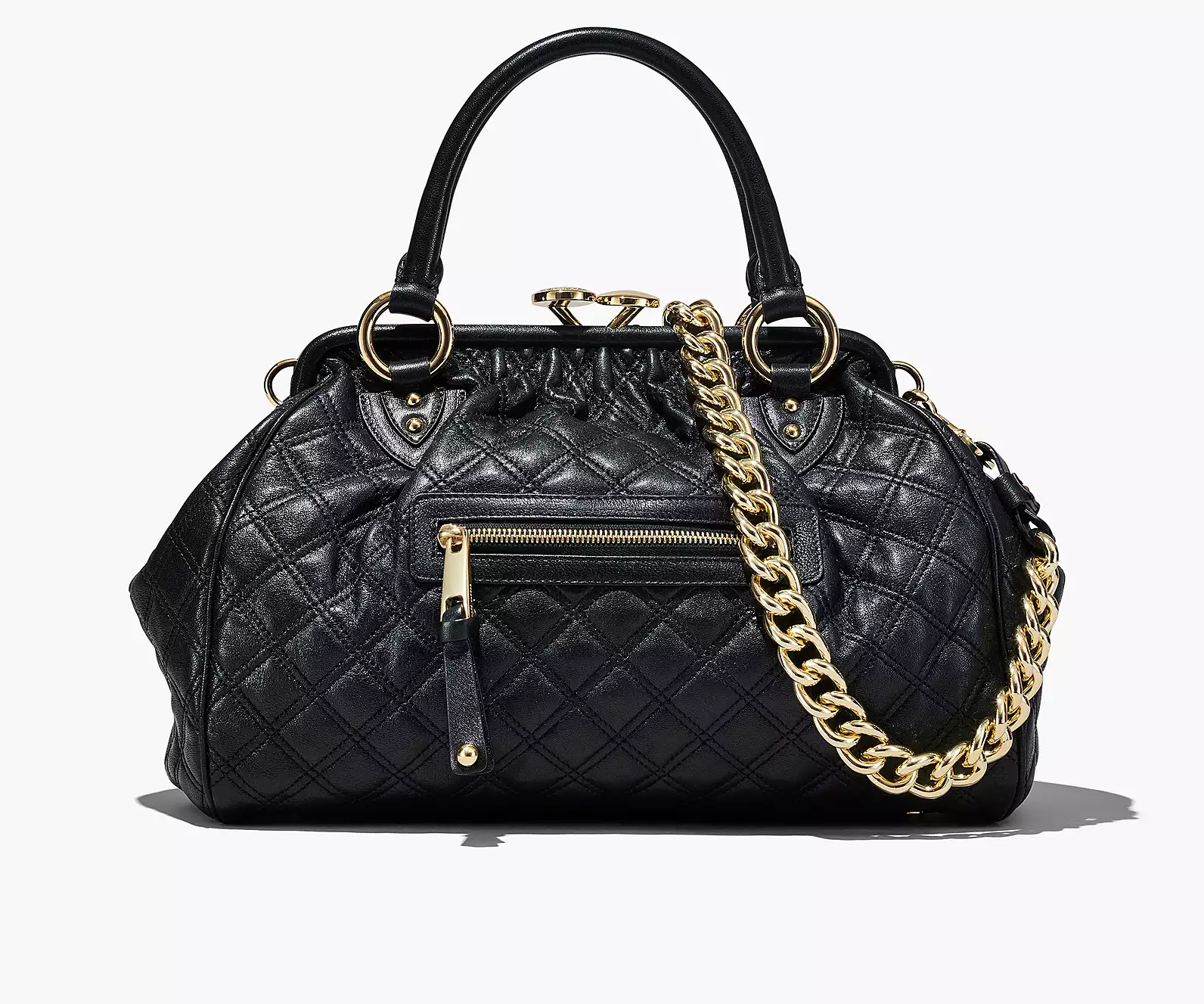 RE-EDITION QUILTED LEATHER STAM BAG