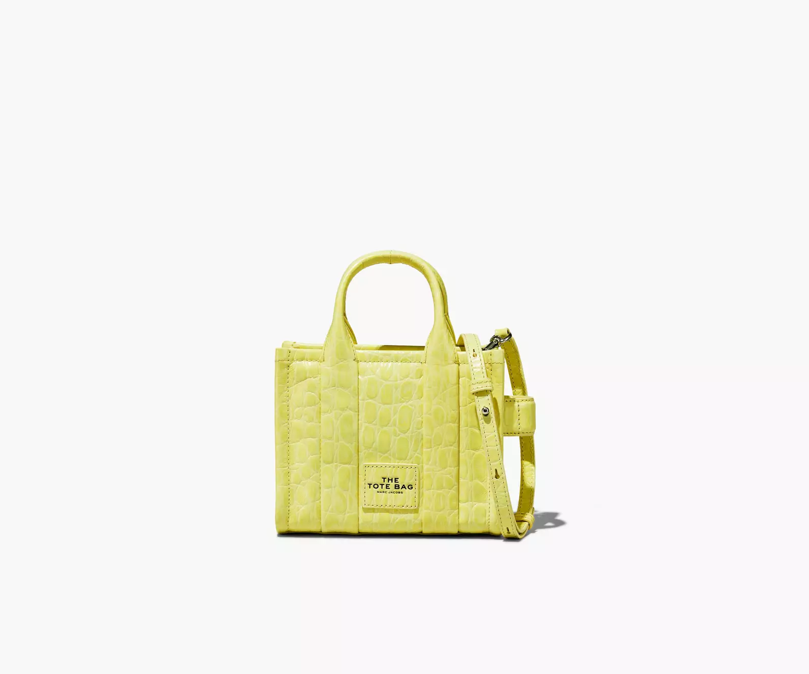 THE CROC-EMBOSSED MICRO TOTE BAG