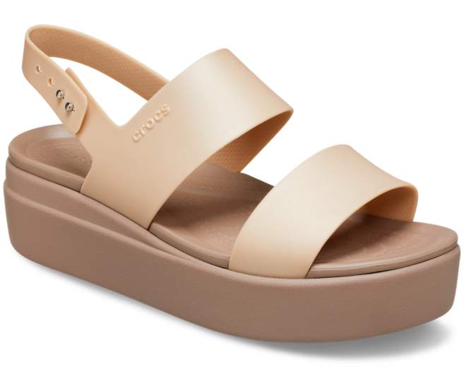 Women's Crocs Brooklyn Metallic Low Wedge