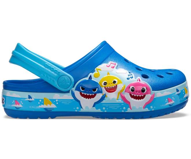 Kids' Crocs Fun Lab Baby Shark Band Clog