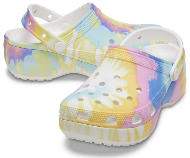 Women's Classic Platform Tie-Dye Graphic Clog