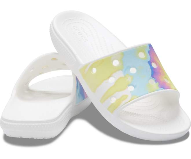 Classic Crocs Tie-Dye Graphic Slide