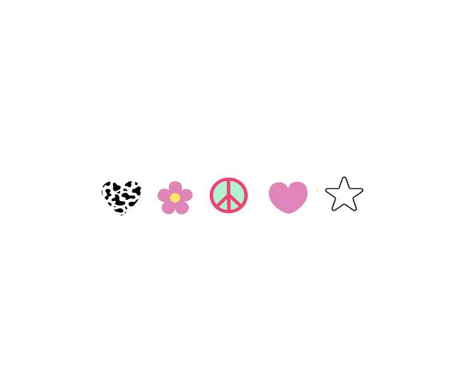 Girly Icon 5 Pack