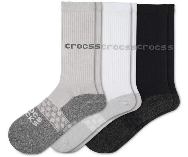 Crocs Socks Adult Crew Solid 3-Pack