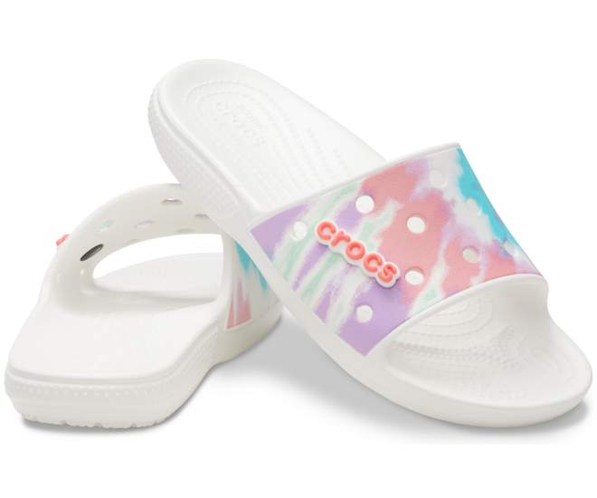 Classic Crocs Tie-Dye Graphic Slide