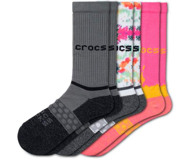 Crocs Socks Adult Crew 3 Pack