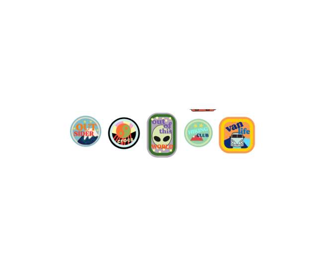 Adventure Patch 5 Pack