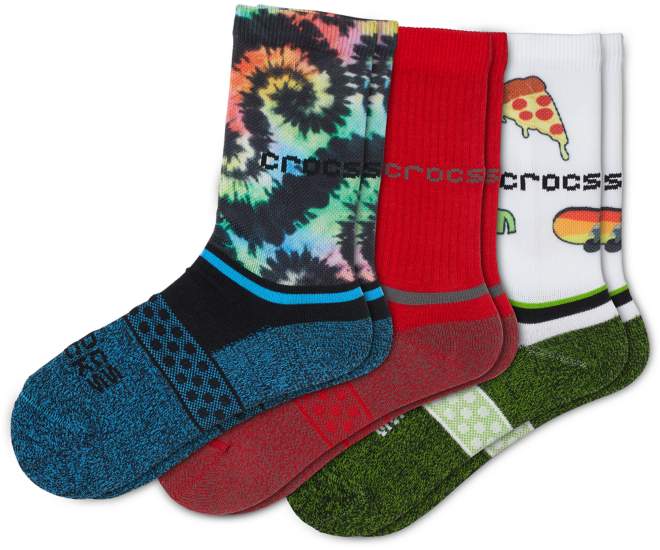 Crocs Socks Kid Crew Seasonal 3-Pack
