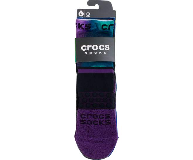 Crocs Socks Adult Quarter Out of this World 3 Pack