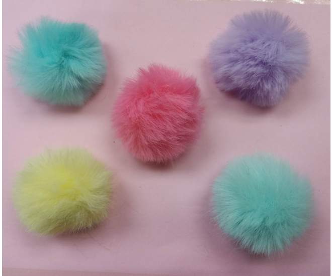 Bright Color Puff Ball 5-Pack