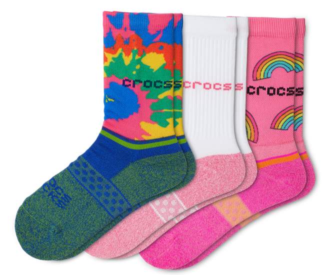 Crocs Socks Kid Crew Evergreen 3-Pack