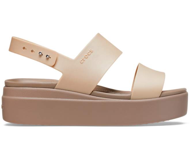 Women's Crocs Brooklyn Metallic Low Wedge