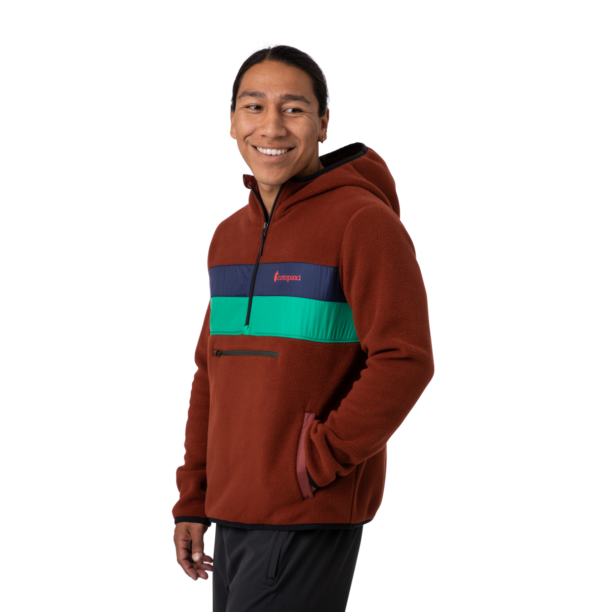 Teca Fleece Hooded Half-Zip Jacket - Recycled - Men's