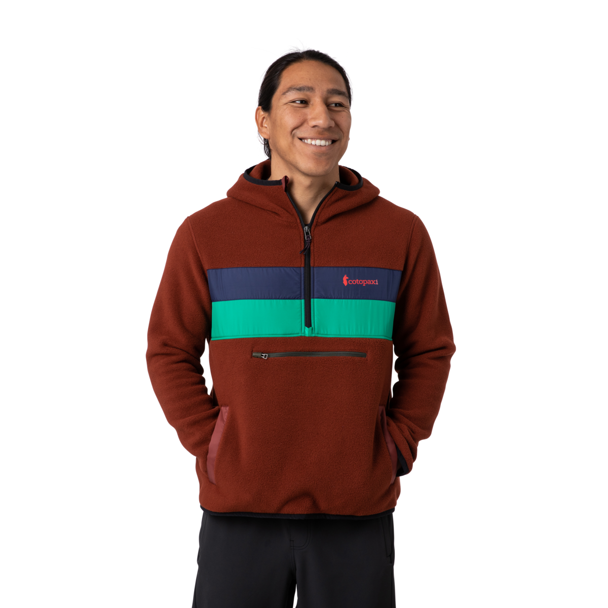 Teca Fleece Hooded Half-Zip Jacket - Recycled - Men's