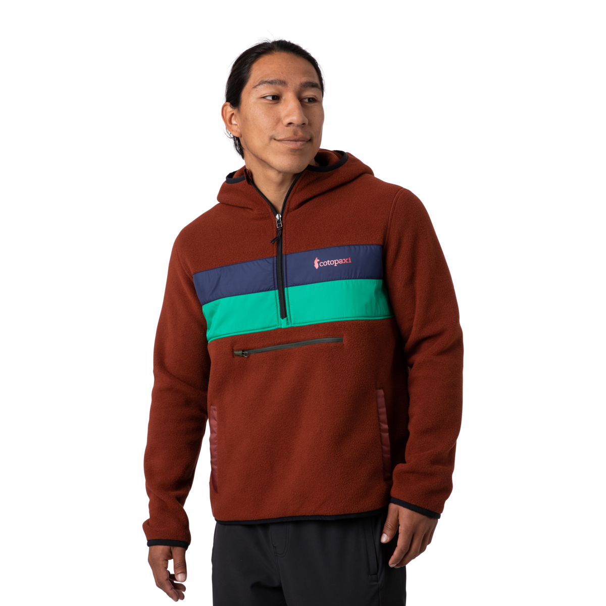 Teca Fleece Hooded Half-Zip Jacket - Recycled - Men's