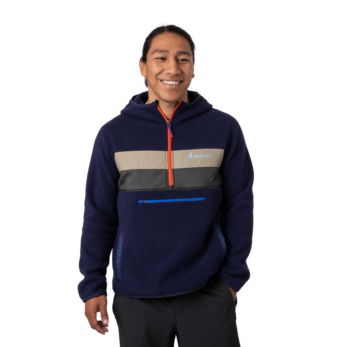 Teca Fleece Hooded Half-Zip Jacket - Recycled - Men's