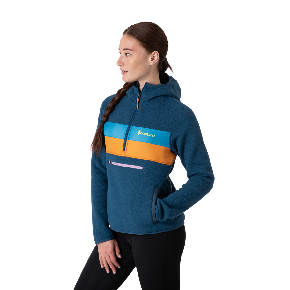 Teca Fleece Hooded Half-Zip Jacket - Recycled - Women's