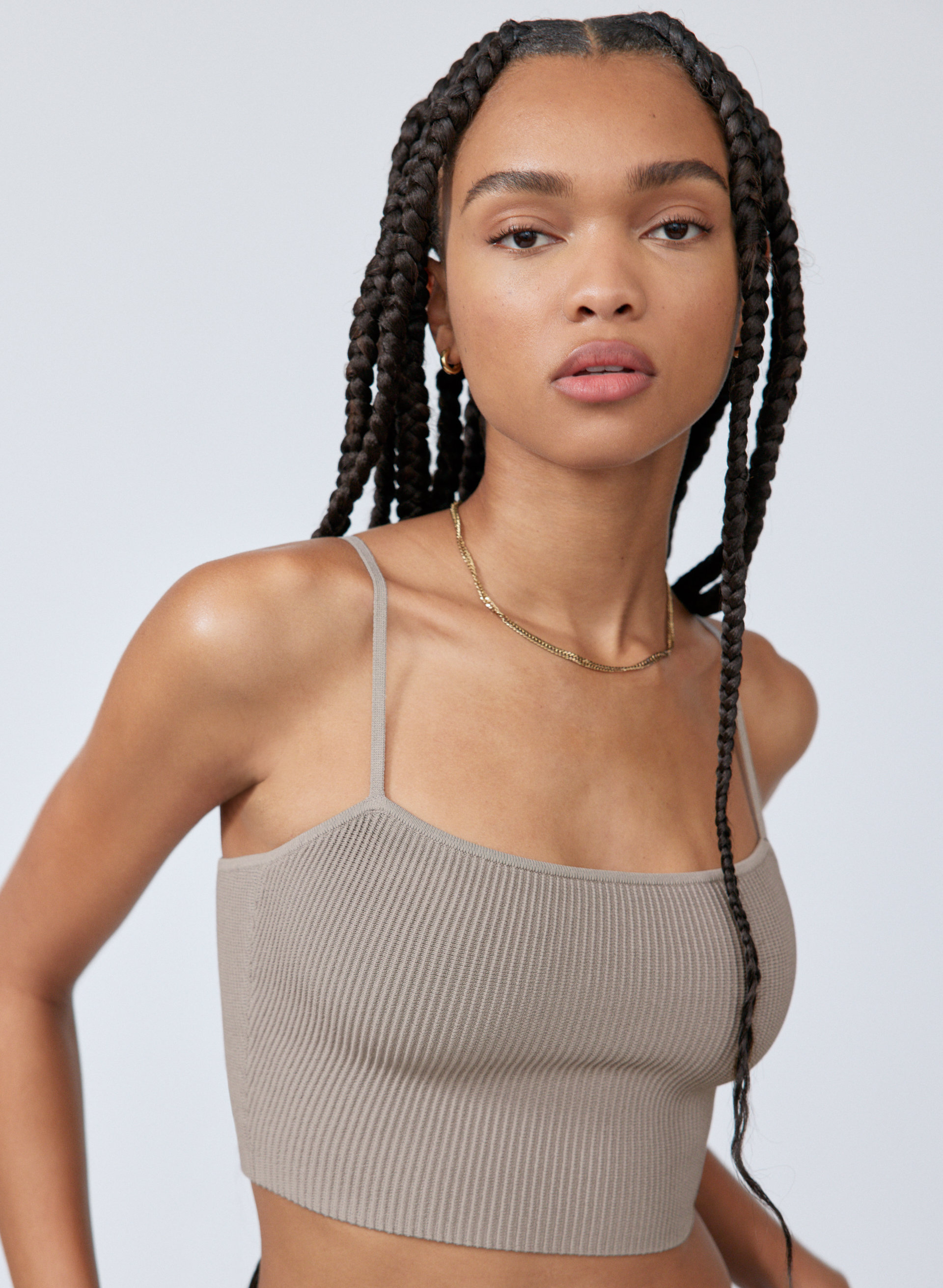 Sculpt Knit Cropped Cami Tank