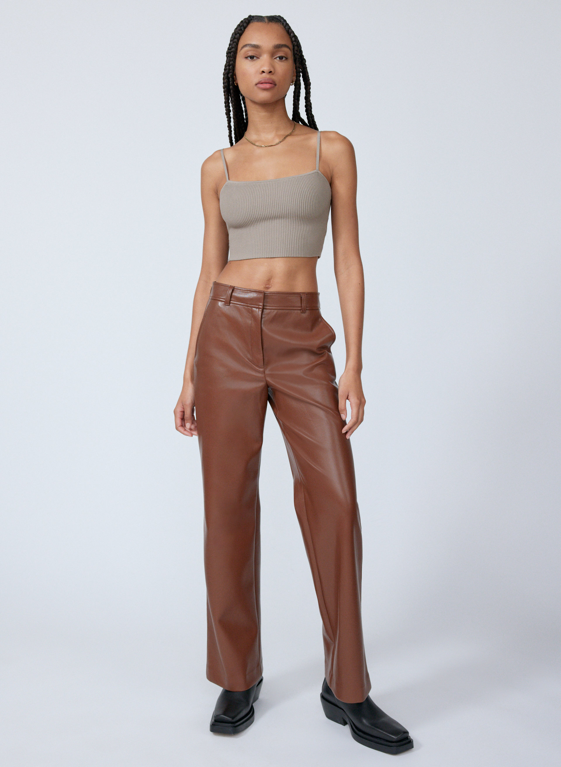 Sculpt Knit Cropped Cami Tank