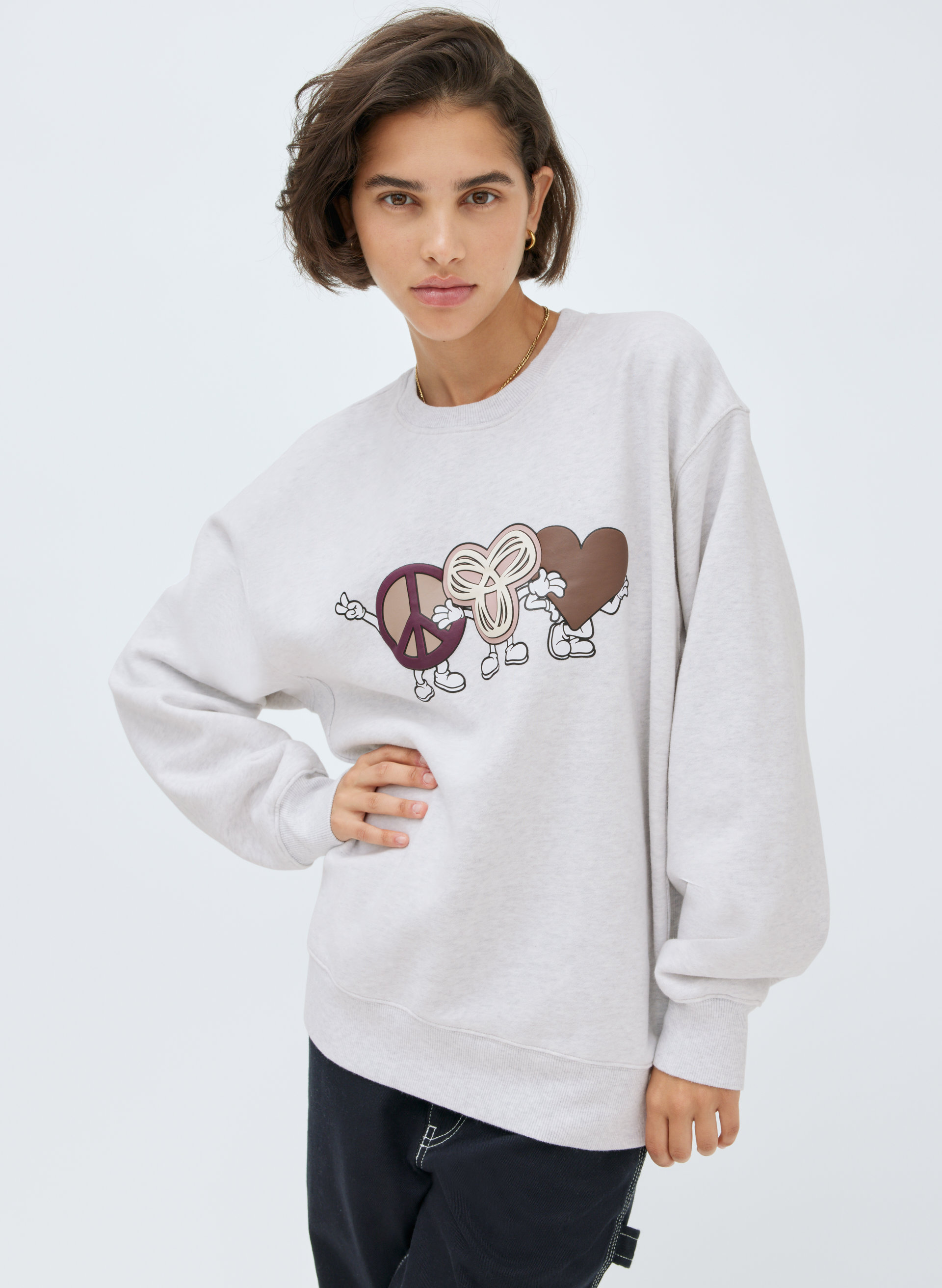 New Cozy Fleece Boyfriend Crew Sweatshirt