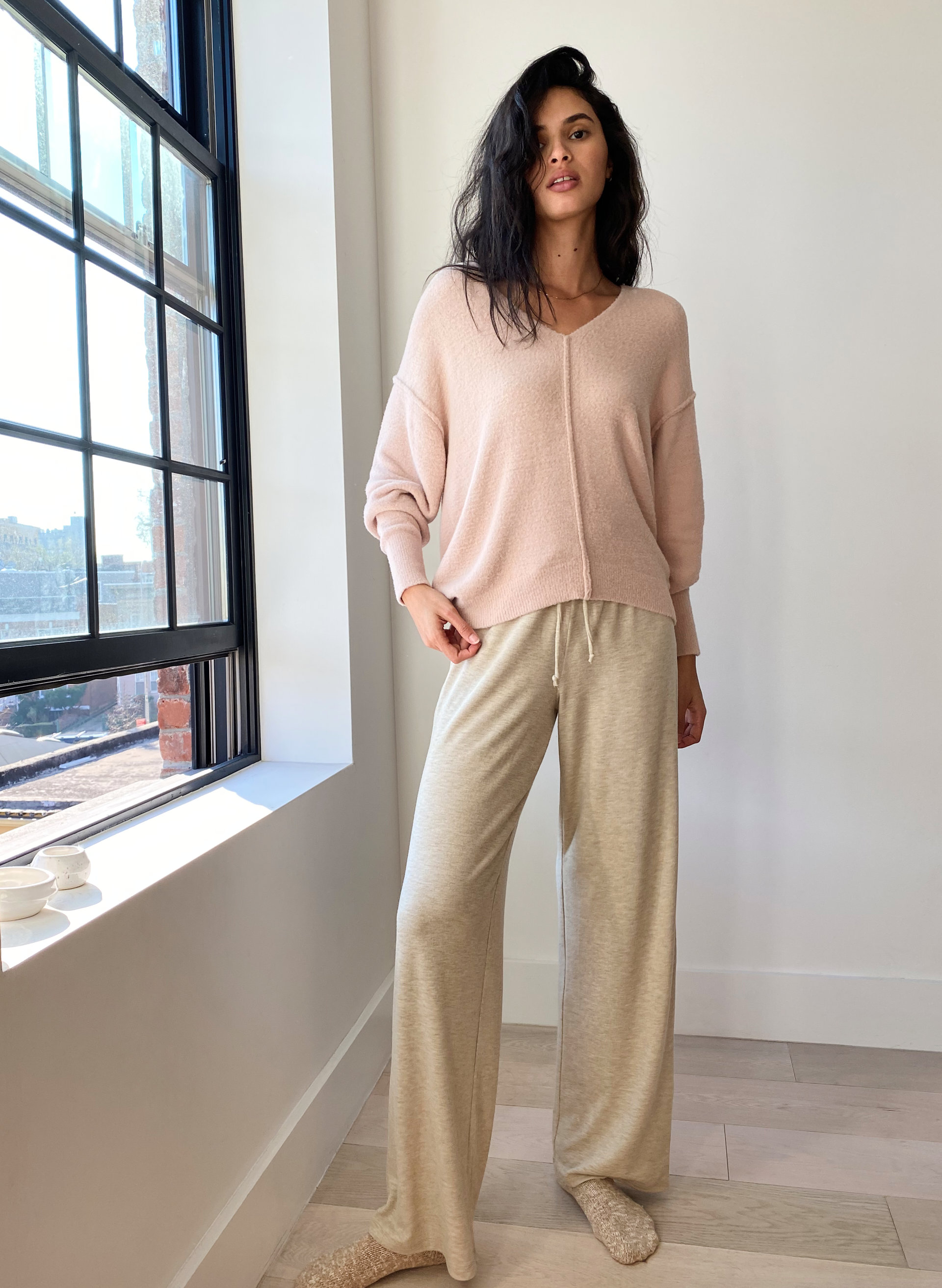 Relaxed V-Neck Sweater