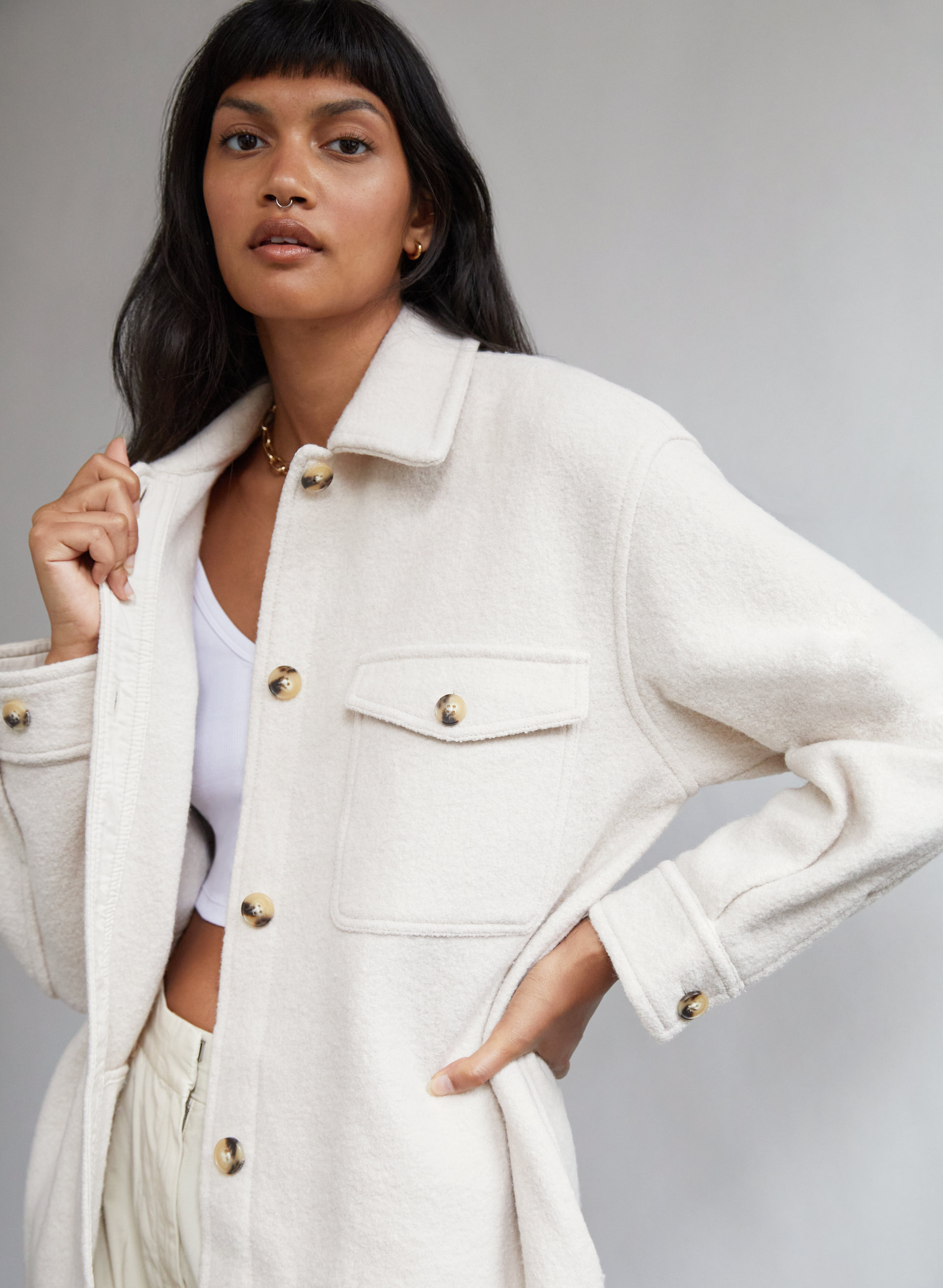 The Ganna Long Shirt Jacket