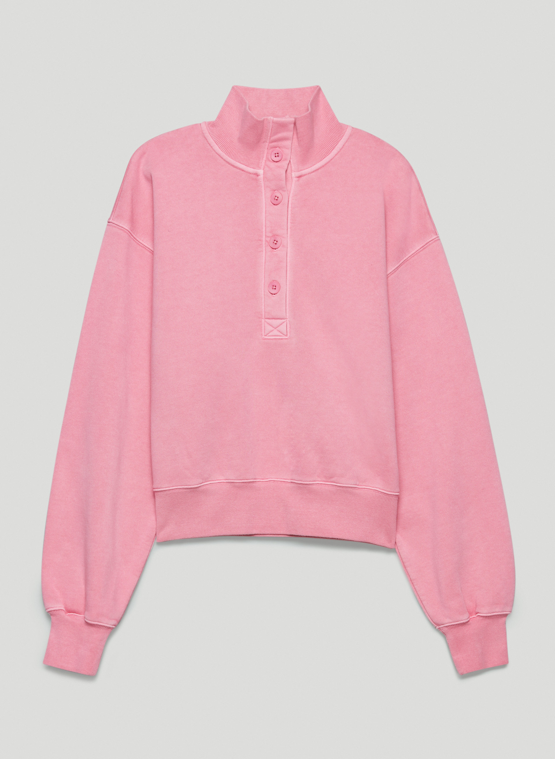 Free Fleece Button Sweatshirt