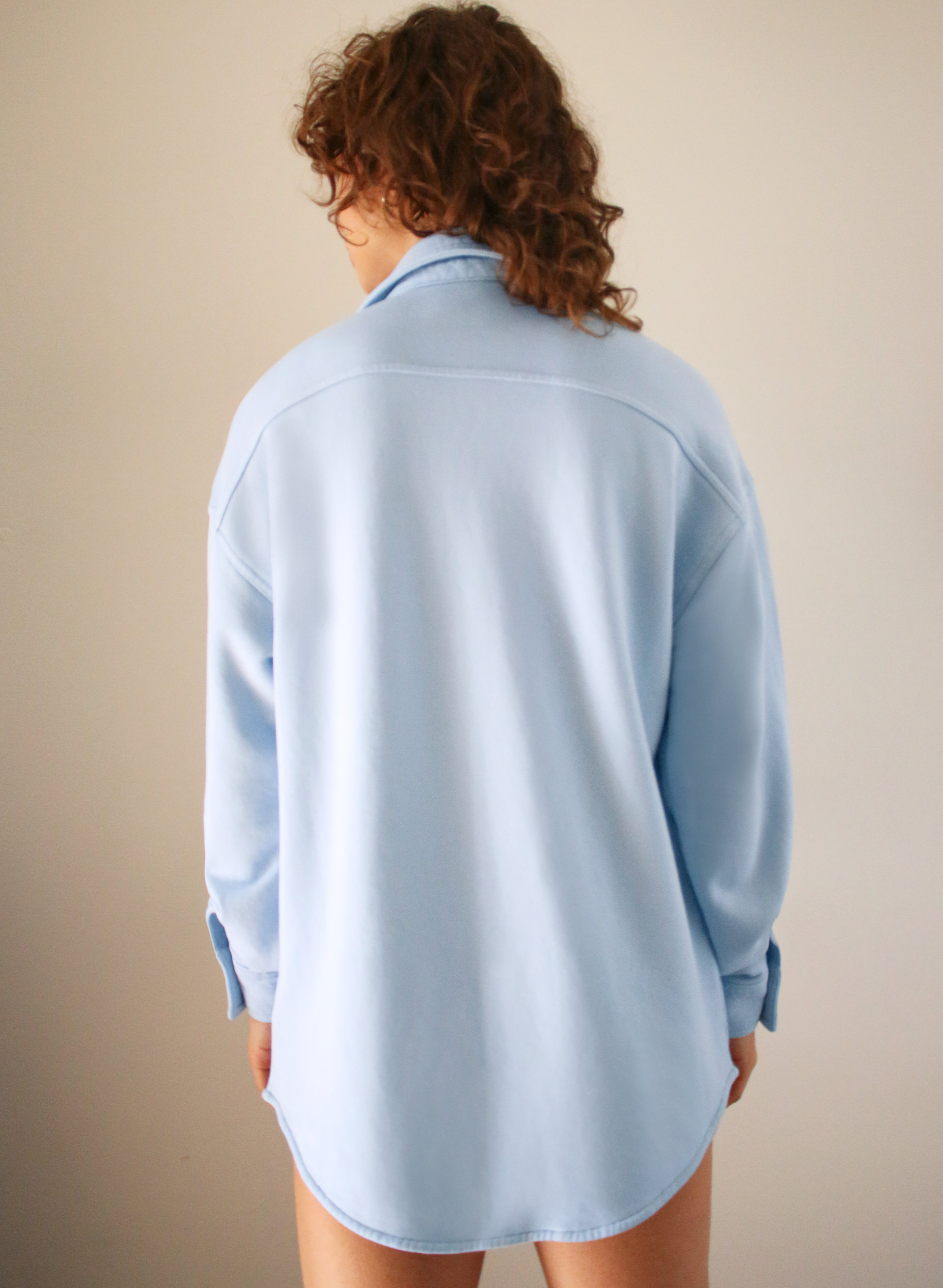 Free Terry Fleece Shirt Jacket