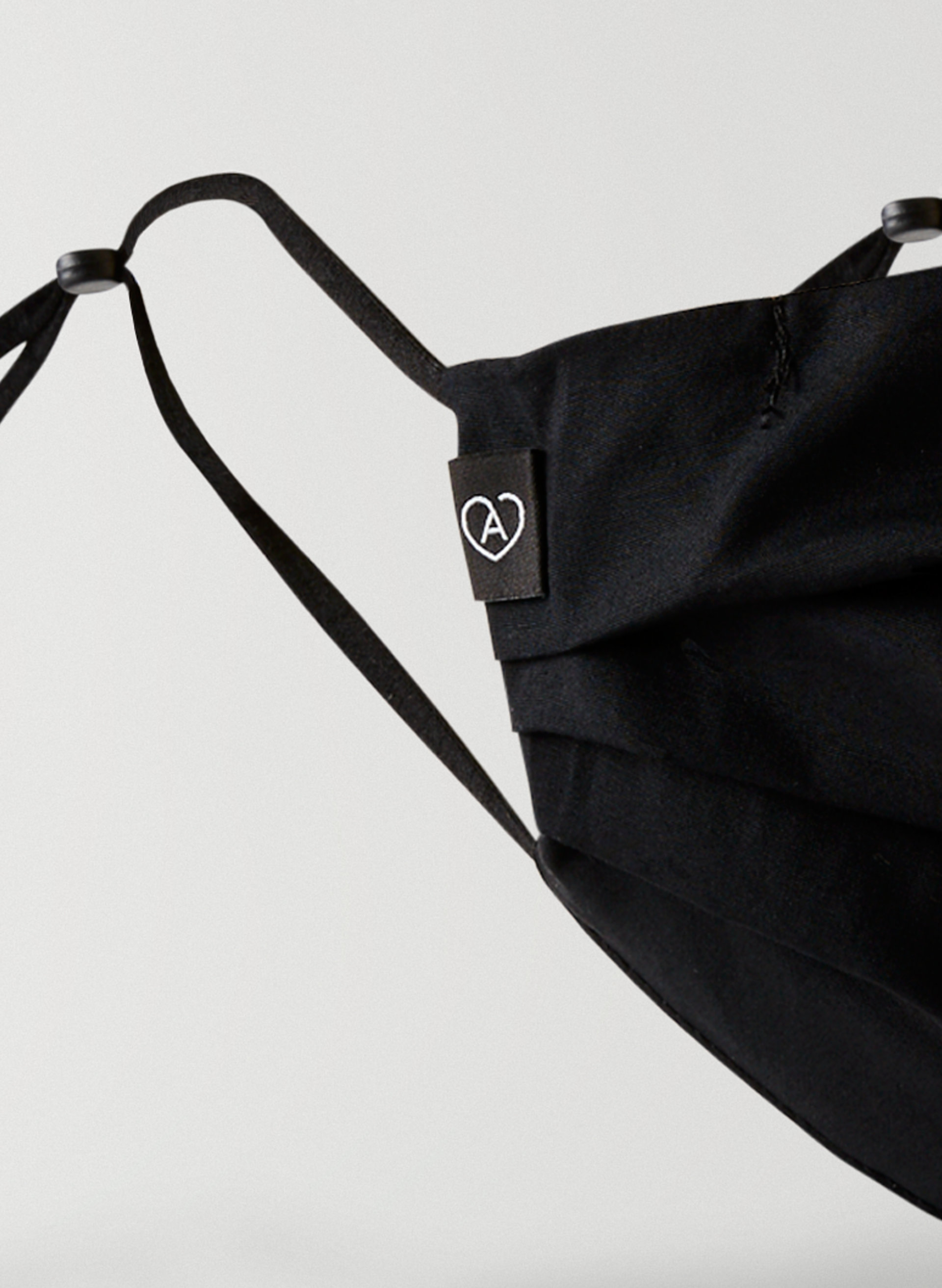 Pleated Cotton Face Mask - Petite