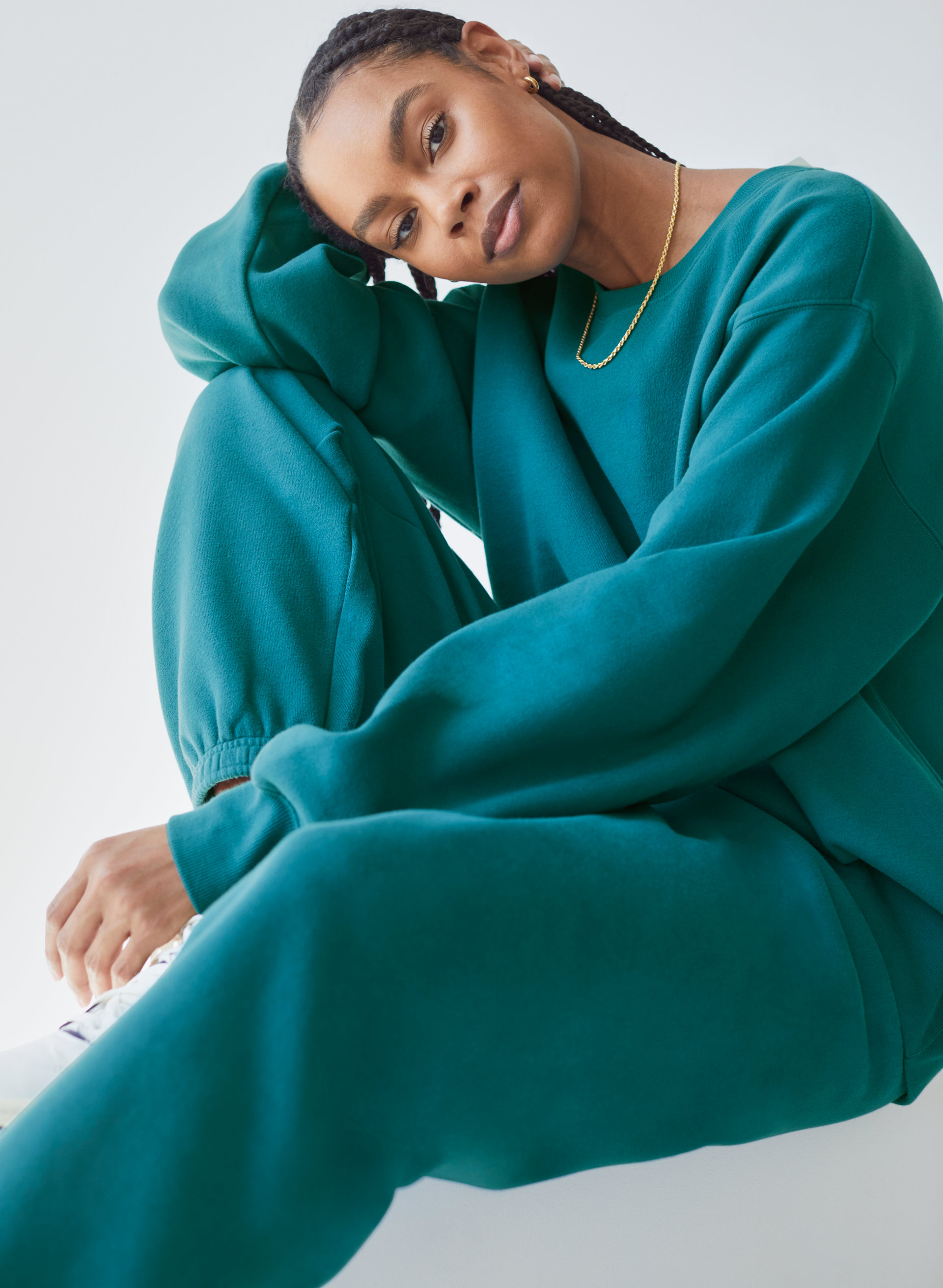 Cozy Fleece Boyfriend Crew Sweatshirt