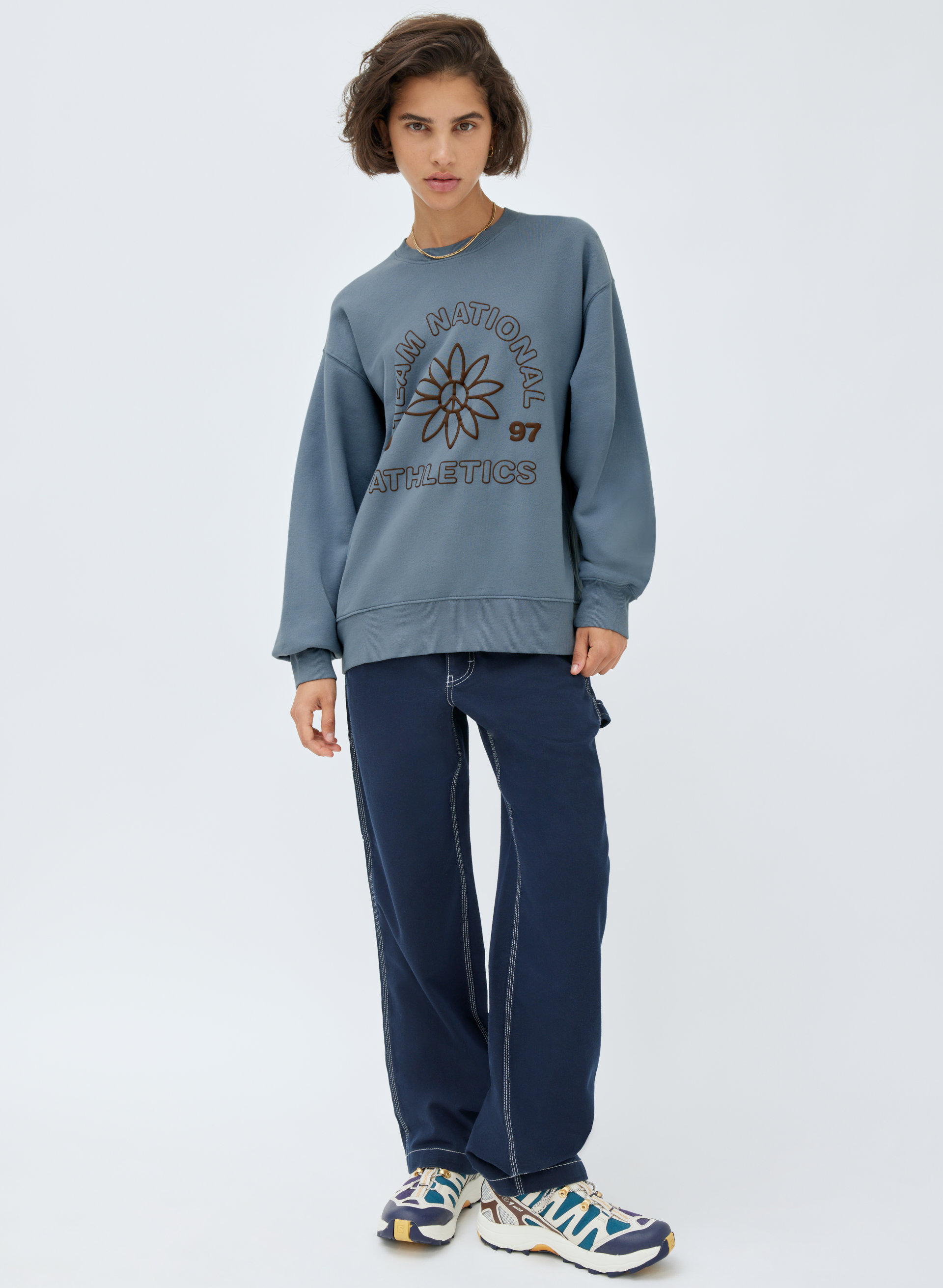 New Cozy Fleece Boyfriend Crew Sweatshirt
