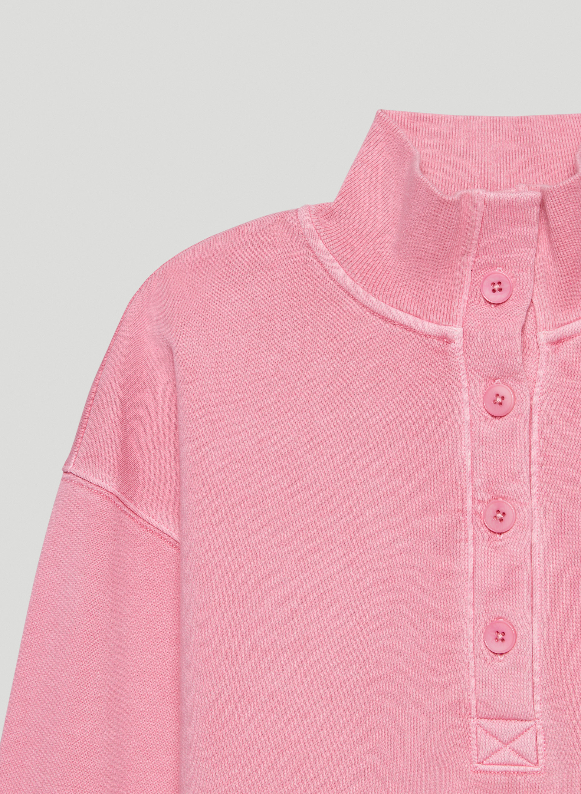 Free Fleece Button Sweatshirt