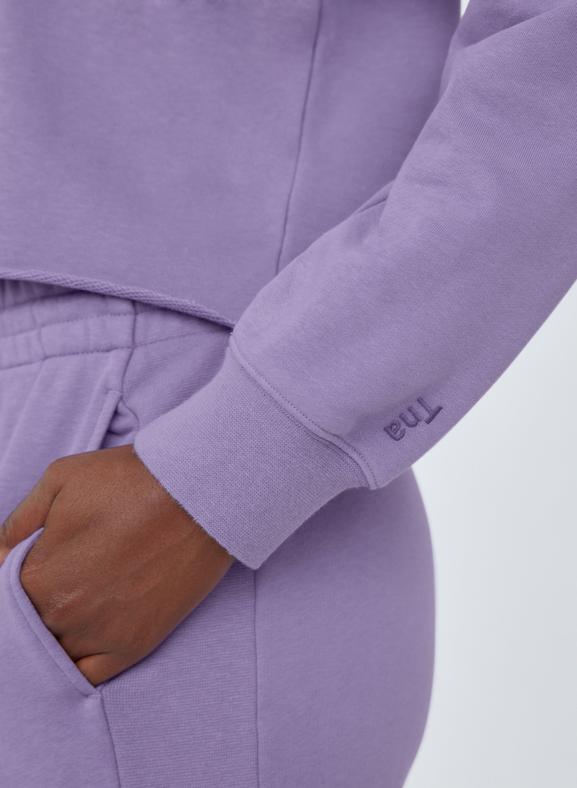 Airy Fleece Boyfriend Cropped Sweatshirt