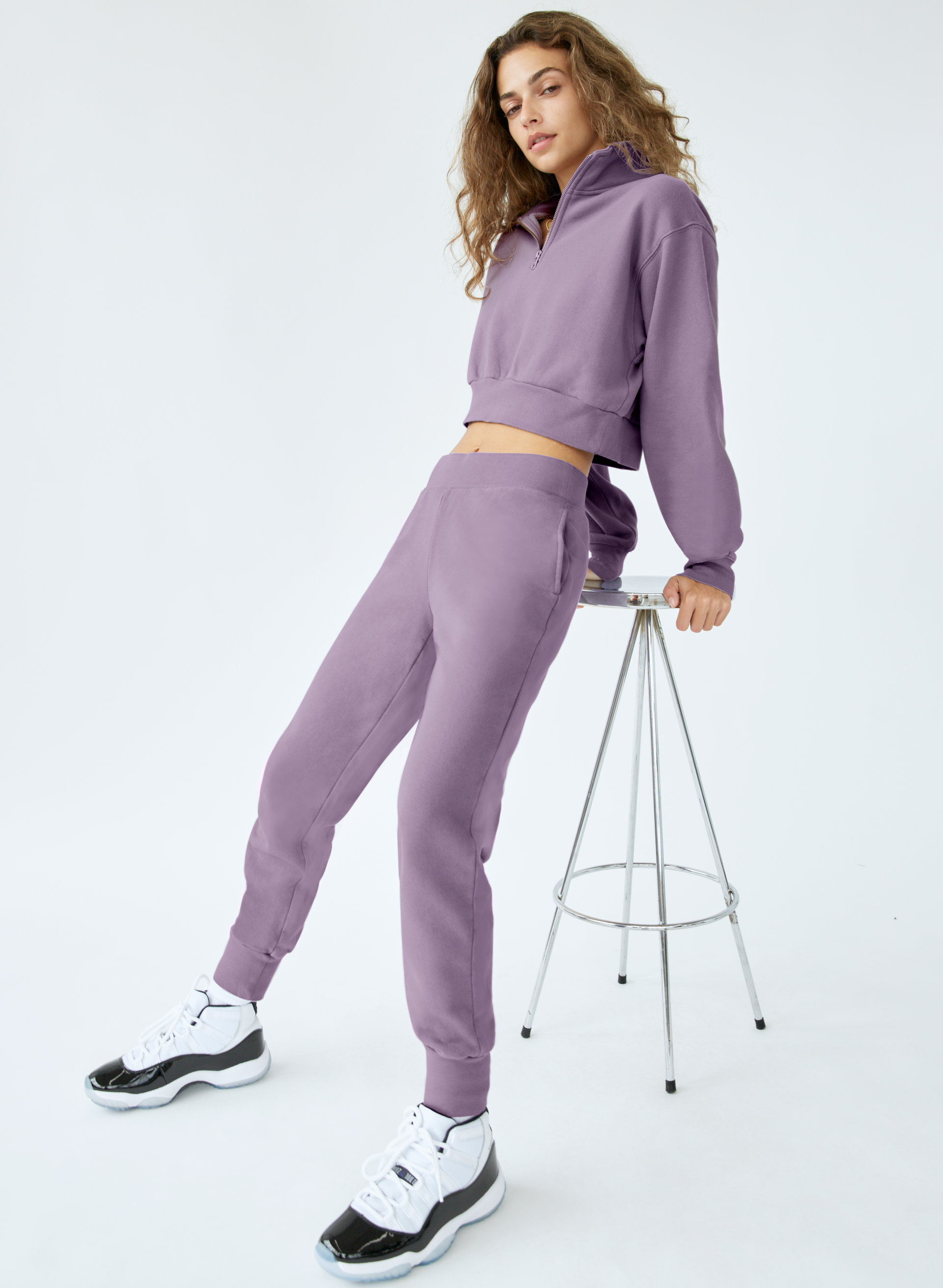 Cozy Fleece Boyfriend Cuffed Sweatpant