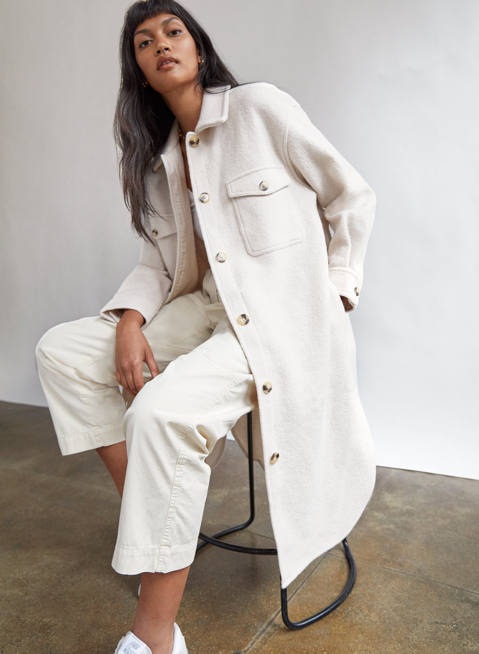 The Ganna Long Shirt Jacket