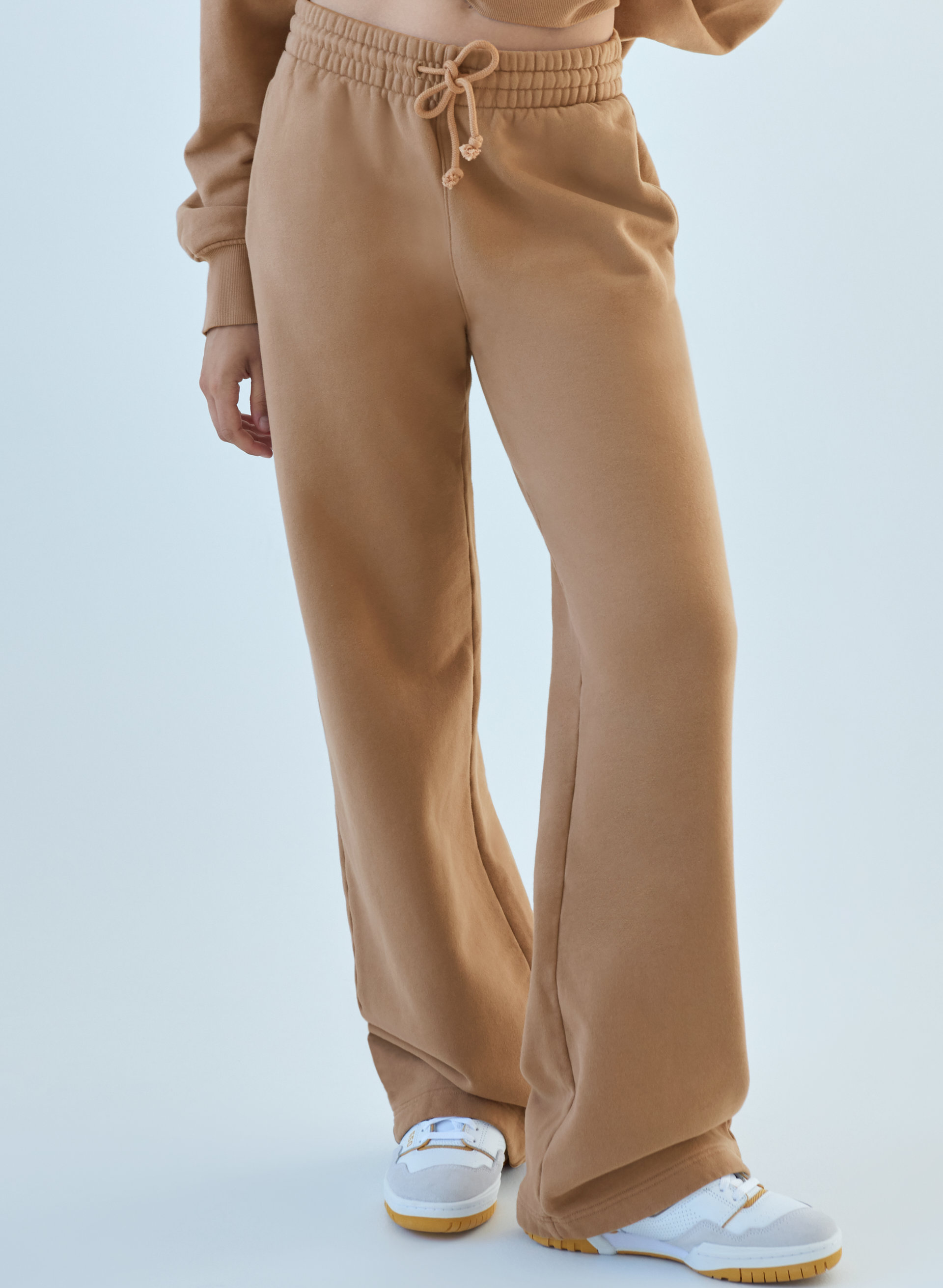 Cozy Fleece Boyfriend Wide Sweatpant