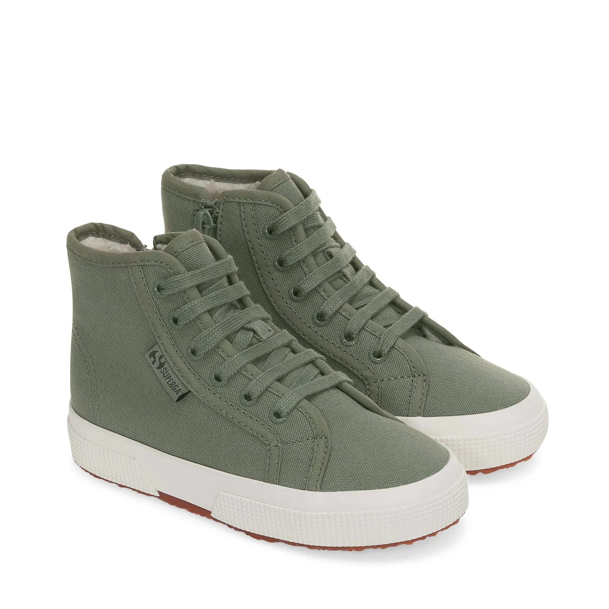 2709 KIDS WATERPROOF COTTON - Le Superga - Sneaker - Kid unisex - GREY GREENISH-FAVORIO