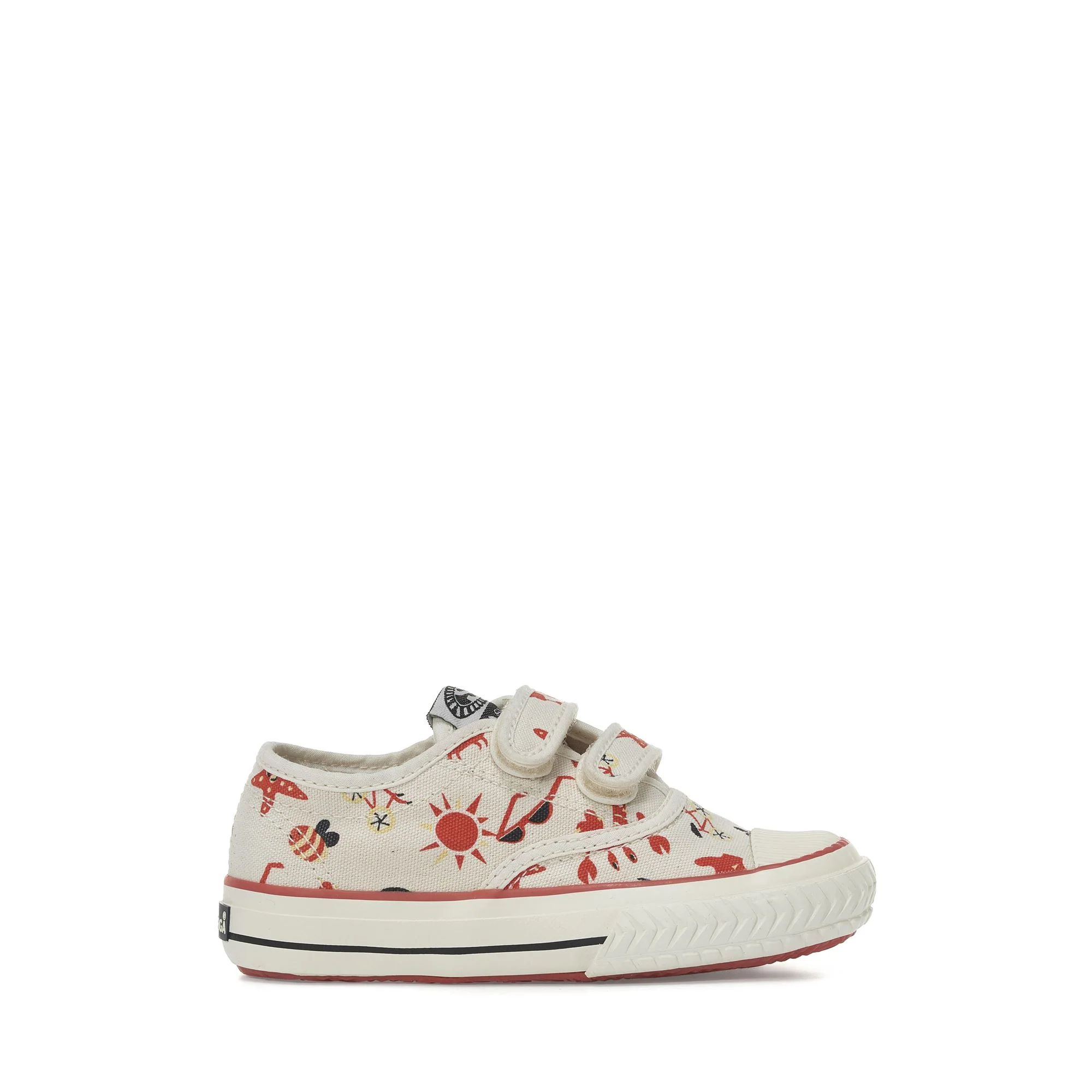 2977 KIDS COLLEGE STRAPS PRINT - Sneakers - Low Cut - Kid unisex - BEIGE RAW SEASTAR