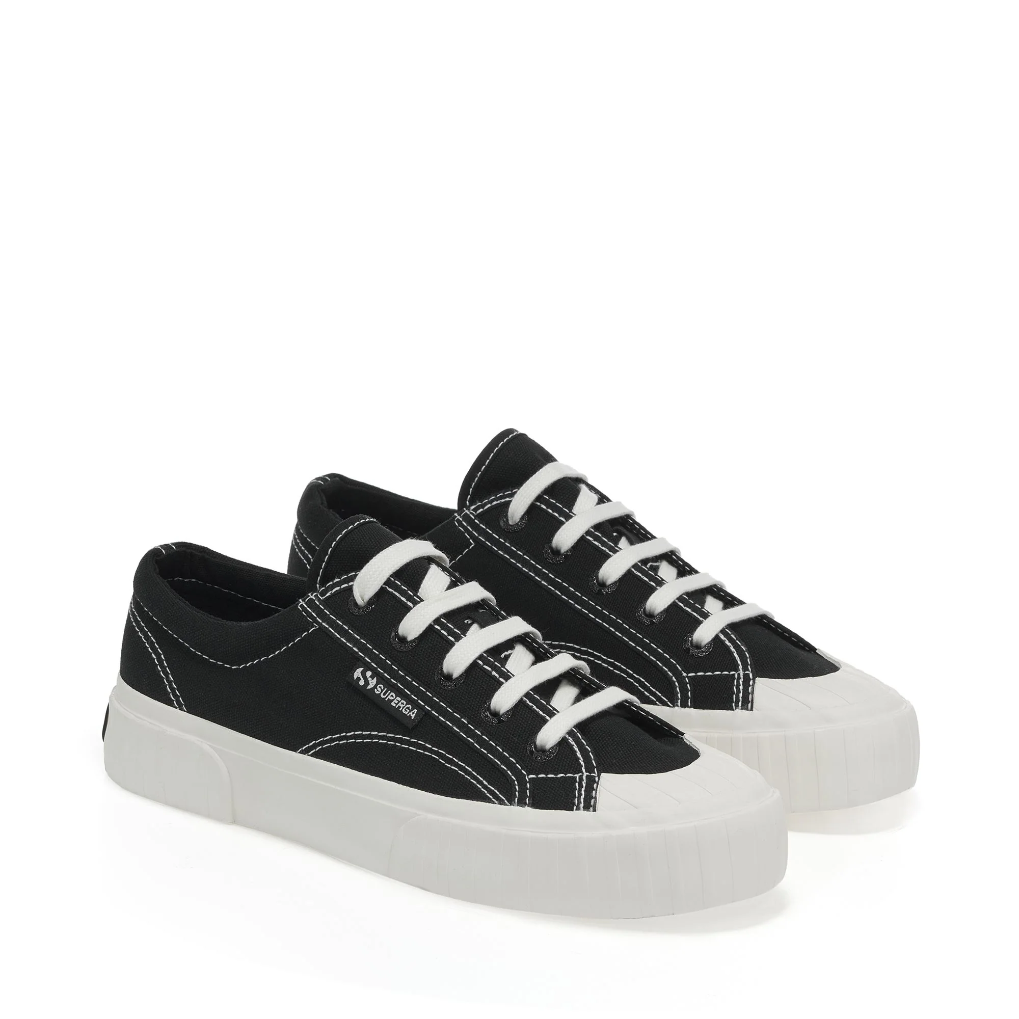 2630 STRIPE MULTICOLOR LOGO - Sneakers - Low Cut - Unisex - BLACK-BLACK YELLOW