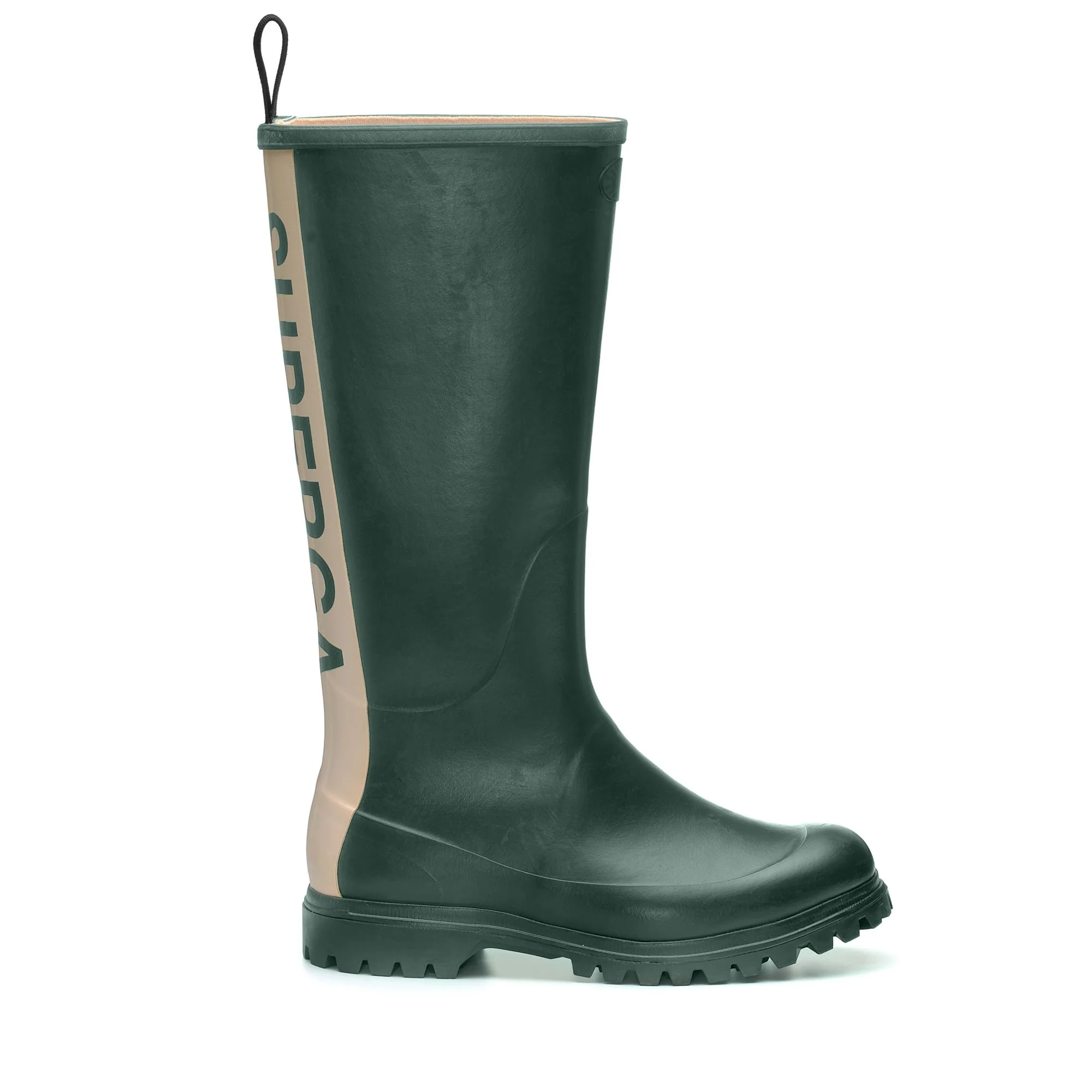 799 RUBBER BOOTS LETTERING - Rubber Boots - High Cut - Unisex - GREEN DK FOREST-OFF WHITE