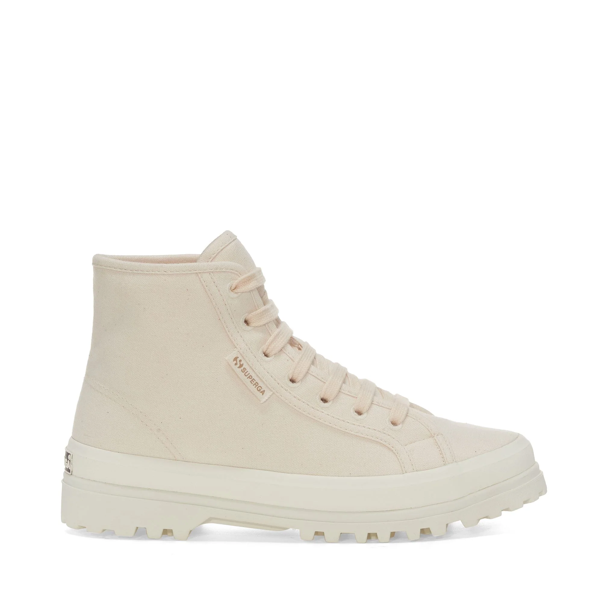 2341 ALPINA ORGANIC CANVAS ECO-FUR - Ankle Boots - Laced - Unisex - BEIGE RAW