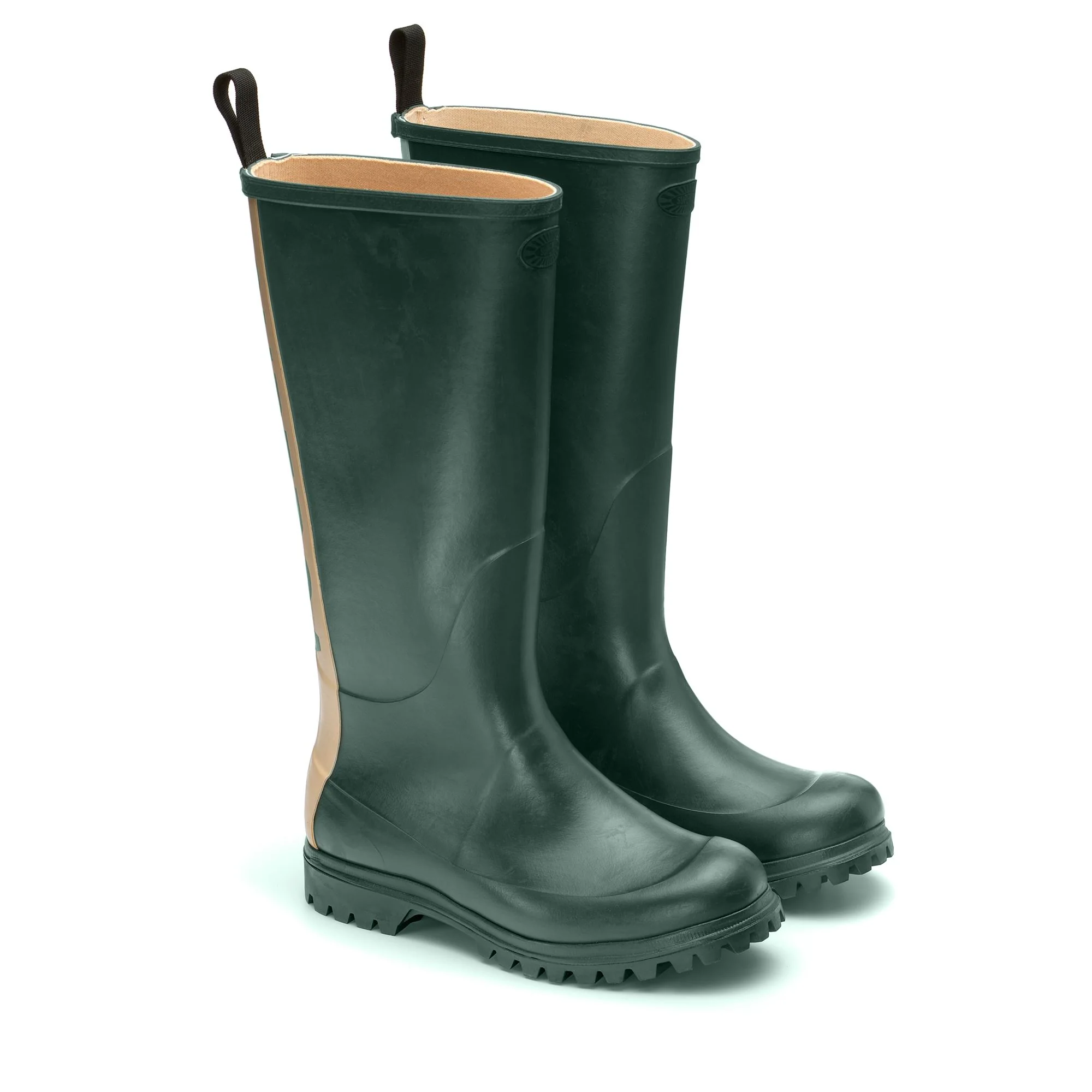 799 RUBBER BOOTS LETTERING - Rubber Boots - High Cut - Unisex - GREEN DK FOREST-OFF WHITE