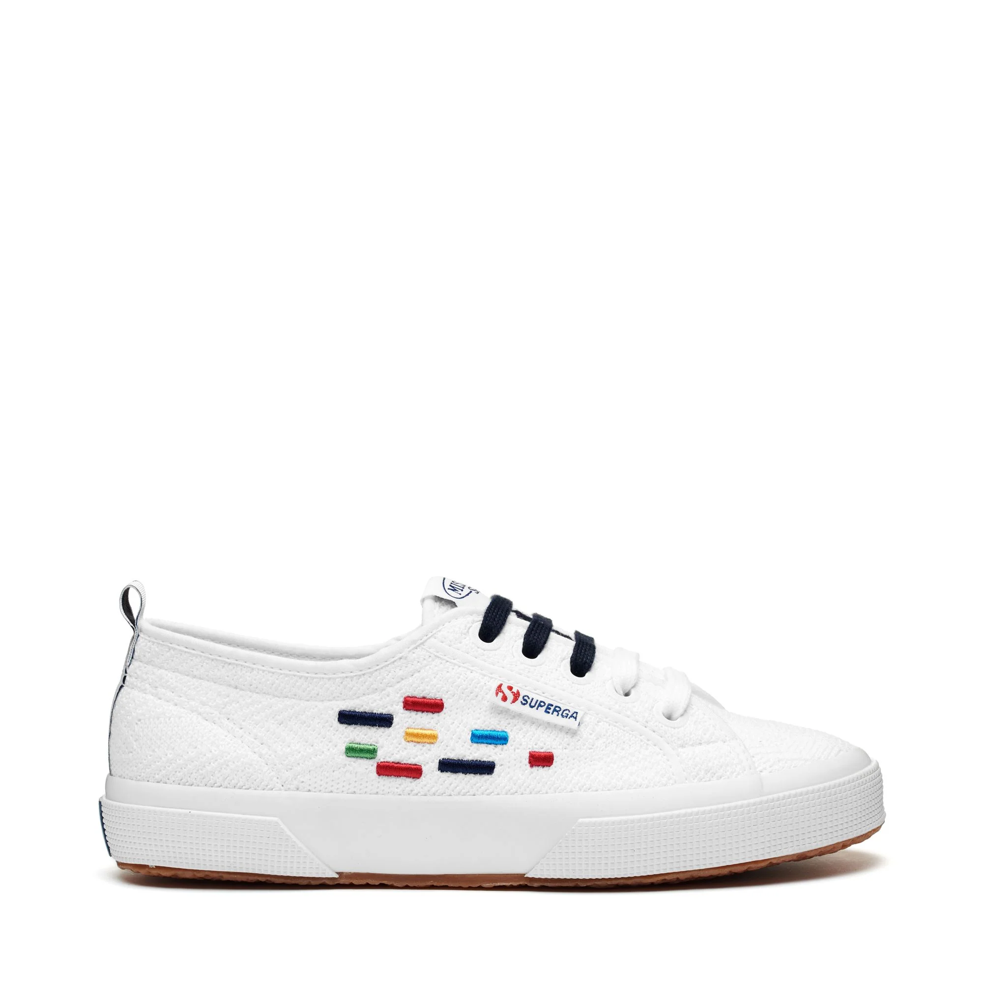 2750 EMBROIDERY PIXELS - Le Superga - Low Cut - Unisex - WHITE-MULTICOLOR PIXELS
