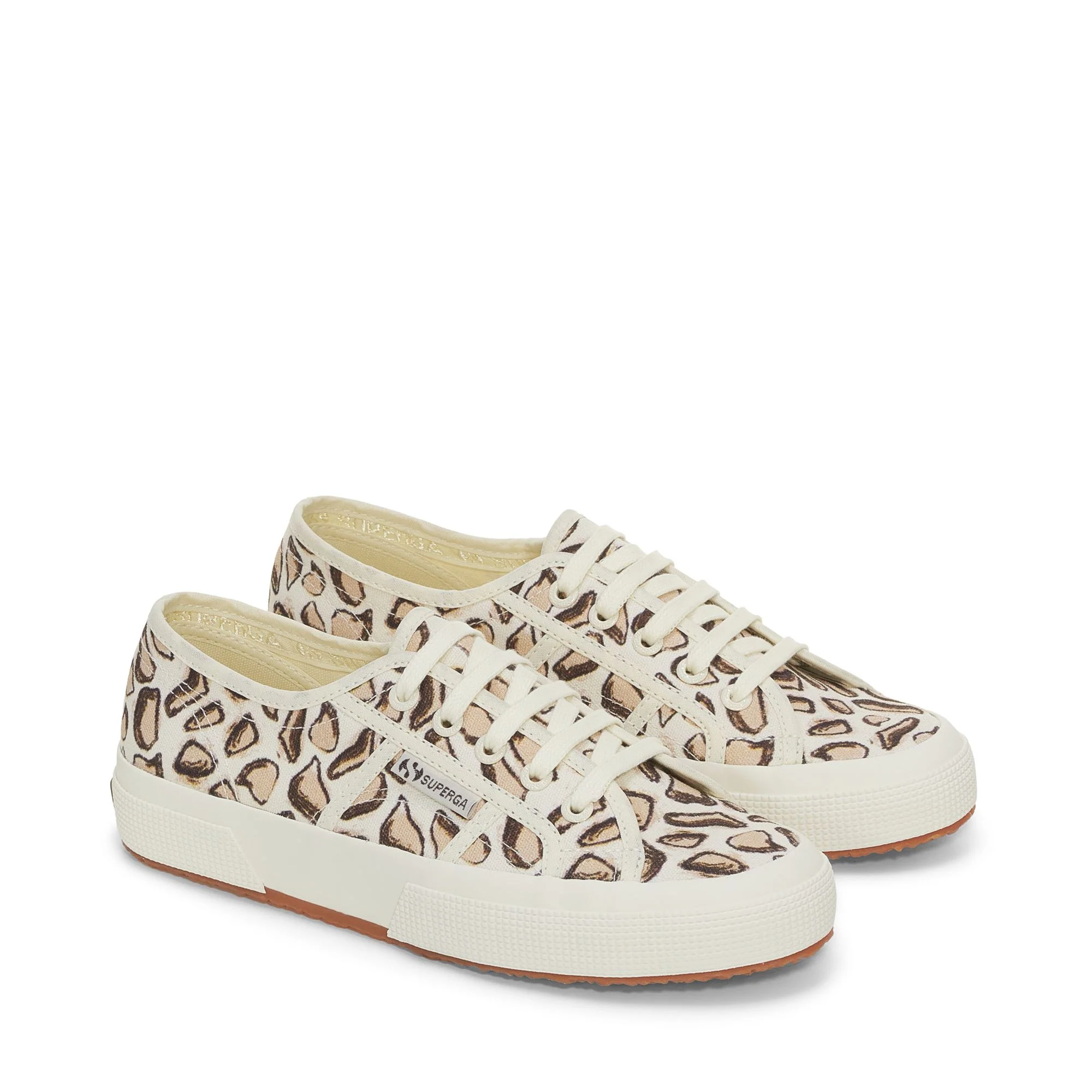2750 GIRAFFA PRINT - Le Superga - Low Cut - Unisex - BEIGE NATURAL-GIRAFFA PRINT