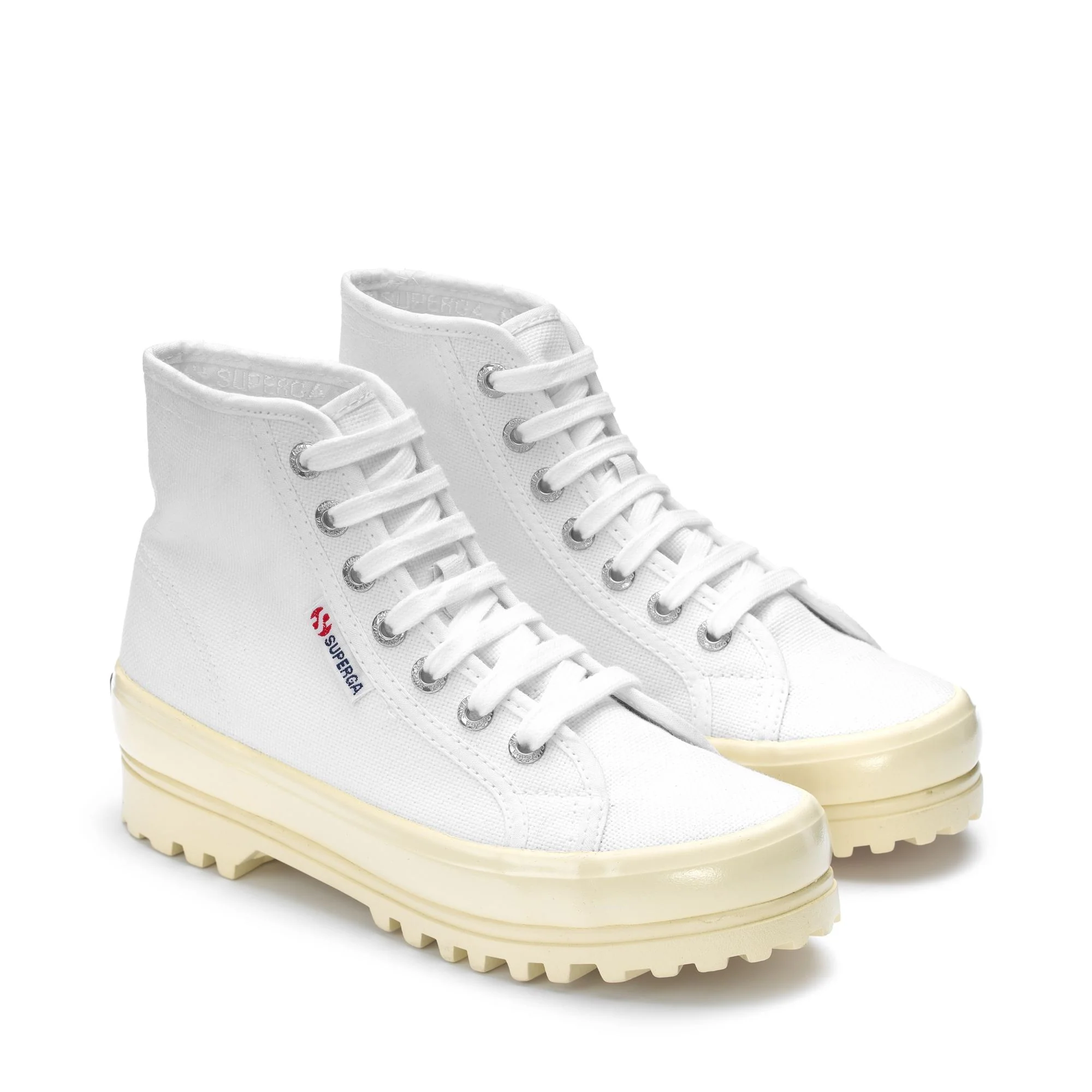 2341 ALPINA SHINY GUM - Ankle Boots - Laced - Woman - WHITE-SHINY OFFWHITE