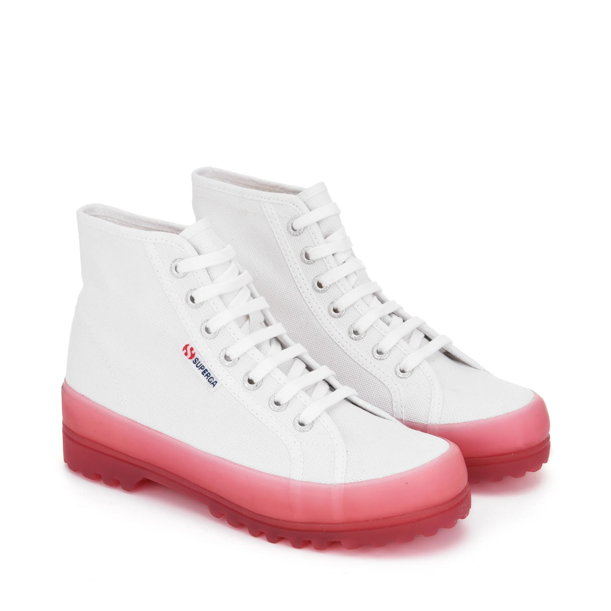 2341 ALPINA JELLYGUM COTU - Ankle Boots - Laced - Unisex - WHITE-PINK EXTASE