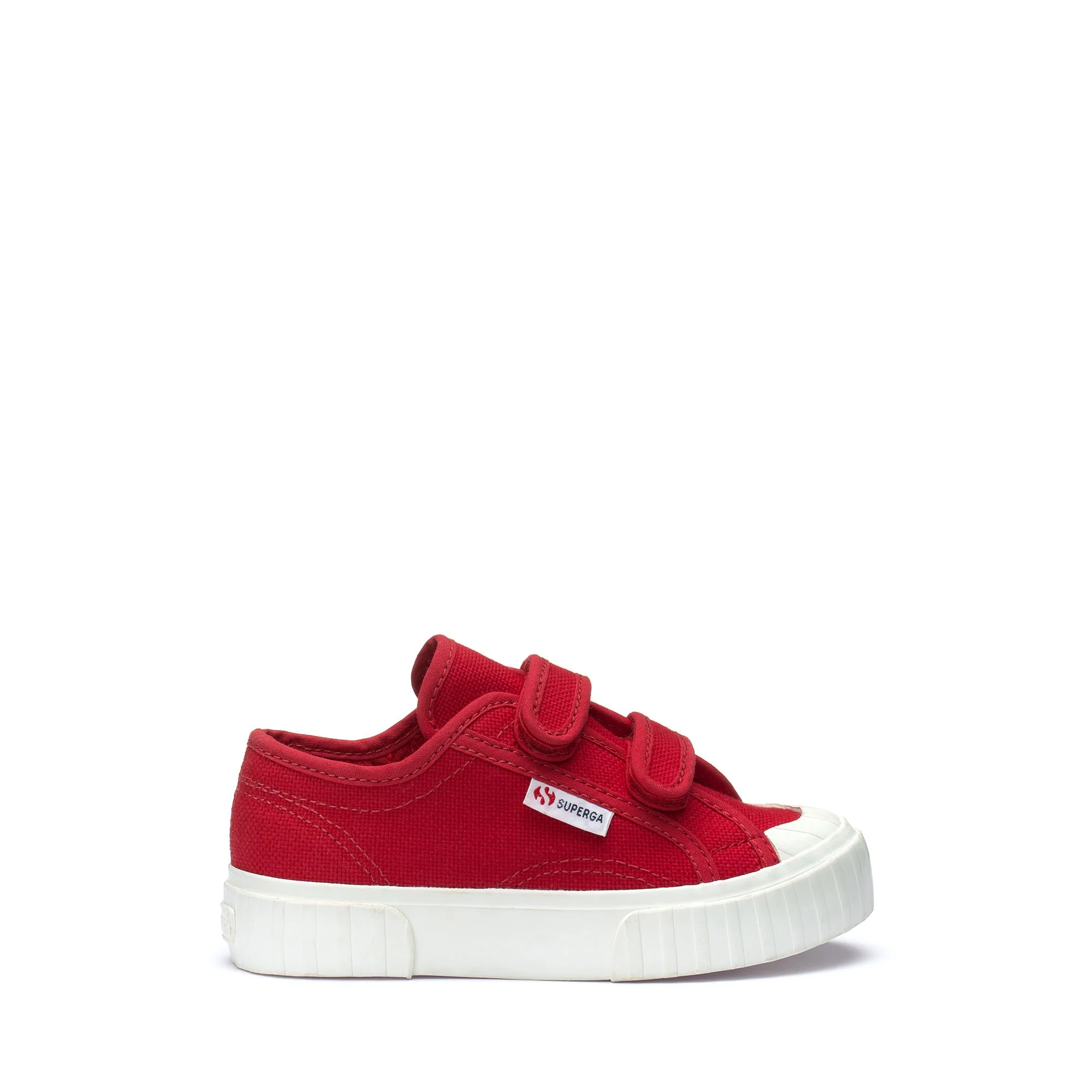 2630 KIDS STRIPE STRAPS - Sneakers - Low Cut - Kid unisex - RED FLAME-F AVORIO
