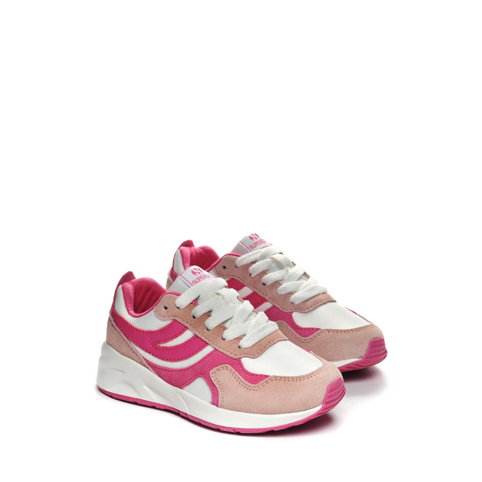 4073 KIDS TRAINING POLY SUEDE - Sneakers - Low Cut - Kid unisex - PINK VEILED-WHITE-NEON PINK