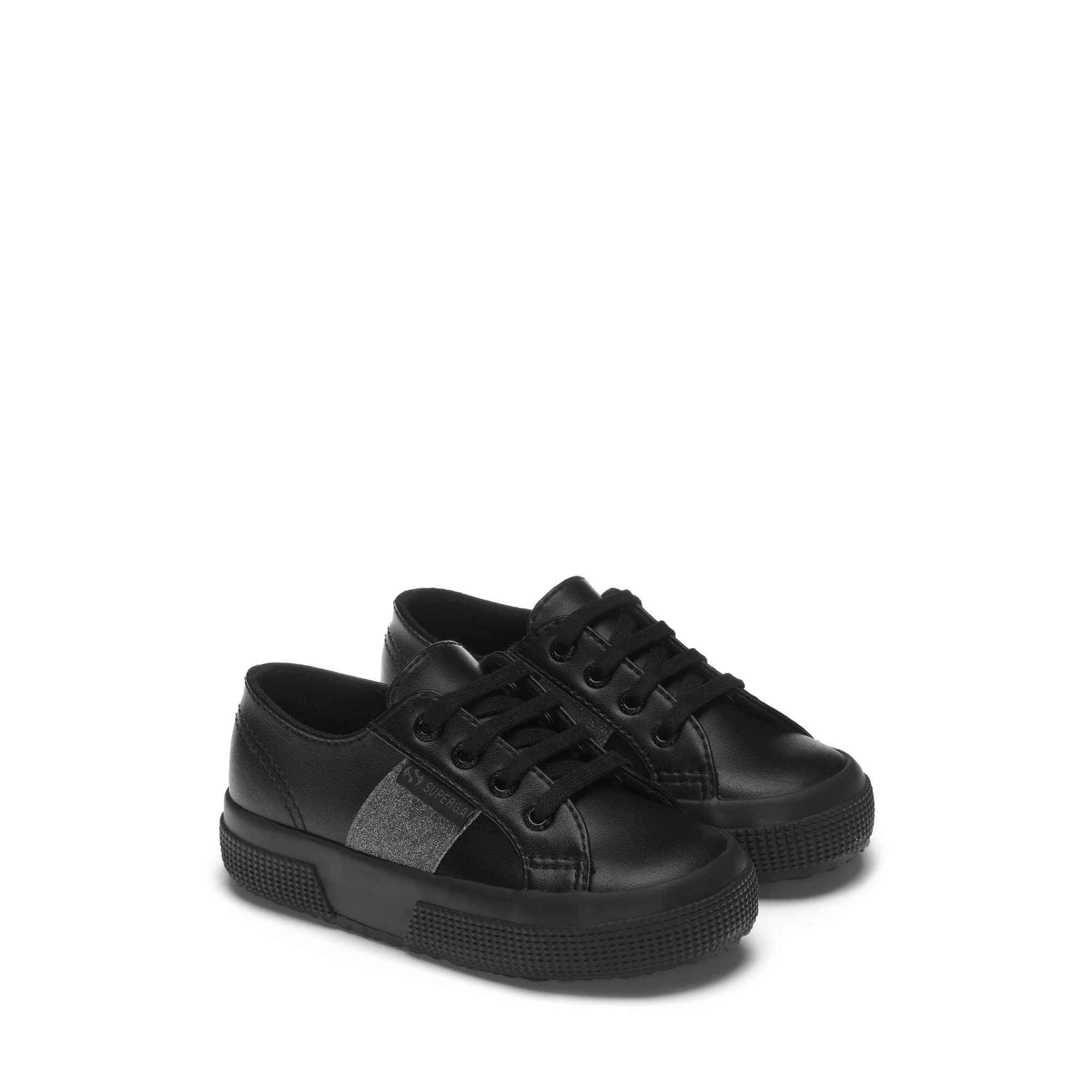 2750 KIDS SYNTHETIC MATERIAL GLITTER - Le Superga - Sneaker - Girl - TOTAL BLACK